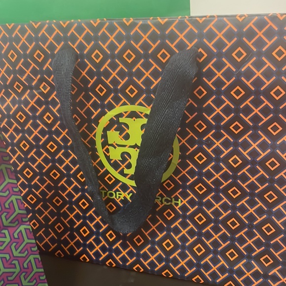 Tory Burch bags. Royal blue/green/white and sm. pink/purple has Velcro closure. - Picture 3 of 4